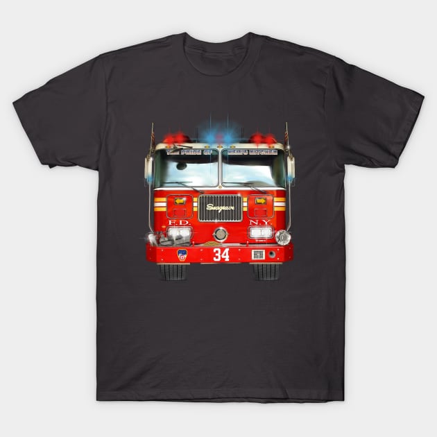 Legendary Hero Fire Truck T-Shirt by MotorManiac